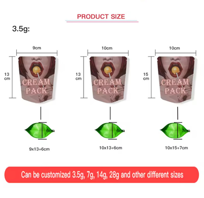 تخصيص 1g 3.5 G 7g طباعة مطبقة بلاستيكية قابلة للأكل كيس مضاد للرائحة كيس التعبئة والإغراء سحب قفزة كيس مايلار قابلة للأكل