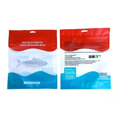 كيس Mylar المطبوع السريع القفل كيس التغليف وجبات خفيفة كيس التغليف الوقوف كيس للأطعمة وجبات خفيفة كيس التغليف هولوغرافي قابلة لإعادة الاستخدام