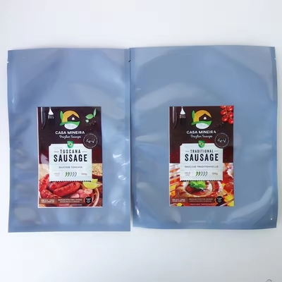 المطبوعات المعدة حسب الطلب البلاستيكية الشفافة Mylar المأكولات البحرية التعبئة الفراغية مختومة كيس المجمد