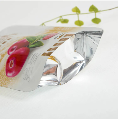 طباعة مخصصة مقطوعة من ورق الألومنيوم كيس بلاستيكي طعام التعبئة الغذائية الفاكهة Doypack أكياس السحب الرفيع الوقوف الحقيبة أكياس الطعام
