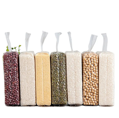 كيس التعبئة البلاستيكية النايلون الشفافة الرخيصة قوية الجانب غوسيت الختم 1KG/100kg أكياس التعبئة الفراغية للغذاء الأرز