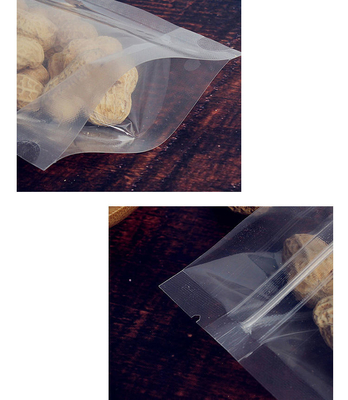 100 قطعة كاملة واضحة كيس الوقوف مع سحب القفل القابل لإعادة إغلاق عبوة هدية كيس لتخزين الطعام