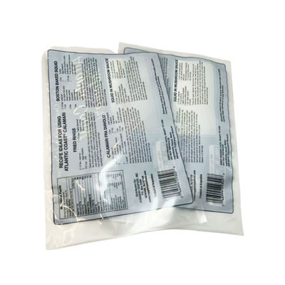 Custom Printed Logo Hot Seal Bags Three Side Sealed Frozen Food Packaging Plastic Vacuum Bags Meat Packaging With Window