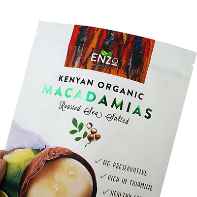 أكياس الوقوف المميزة المخصصة مع طباعة الشعار الخاص، أكياس ألومنيوم للتعبئة والتغليف، أكياس الوقوف لتغليف المواد الغذائية