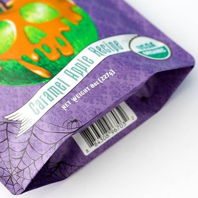 أكياس تغليف المنتجات القائمة / أكياس تخزين الطعام بسحاب من رقائق الألومنيوم