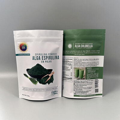 حقائب التعبئة الغذائية القابلة لإعادة الإغلاق والسحب السريع الوقوف الحقيبة التوابل المخصصة مسحوق التعبئة الحقيبة البلاستيكية