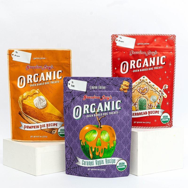 أكياس تغليف المنتجات القائمة / أكياس تخزين الطعام بسحاب من رقائق الألومنيوم